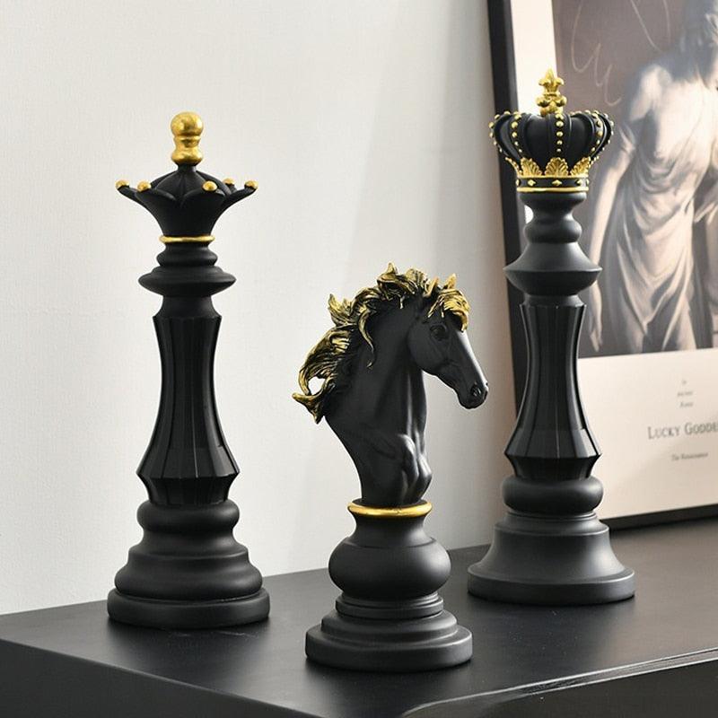 Rei E Rainha - Peça Decorativa De Xadrez
