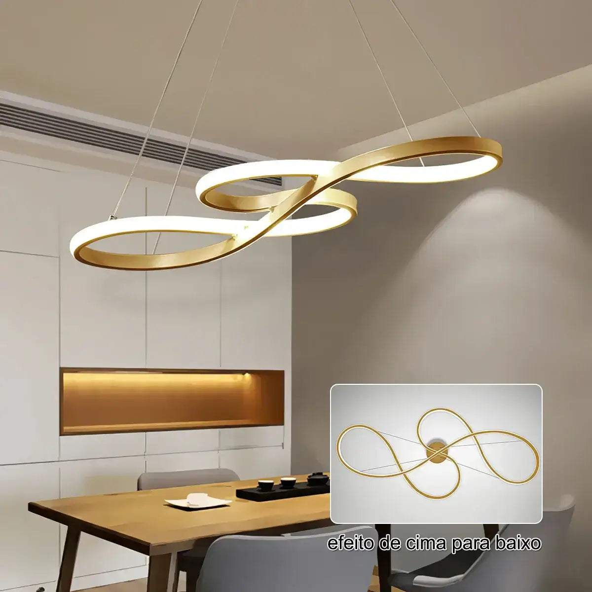 Lustre Glamour Cor: Ouro